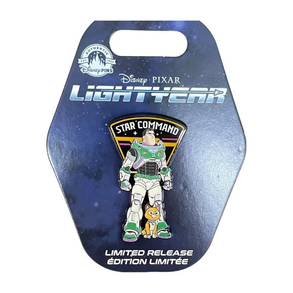 Disney Parks Disney Pixar Lightyear Buzz Lightyear Sox Star Command Limited Pin - Picture 3 of 5